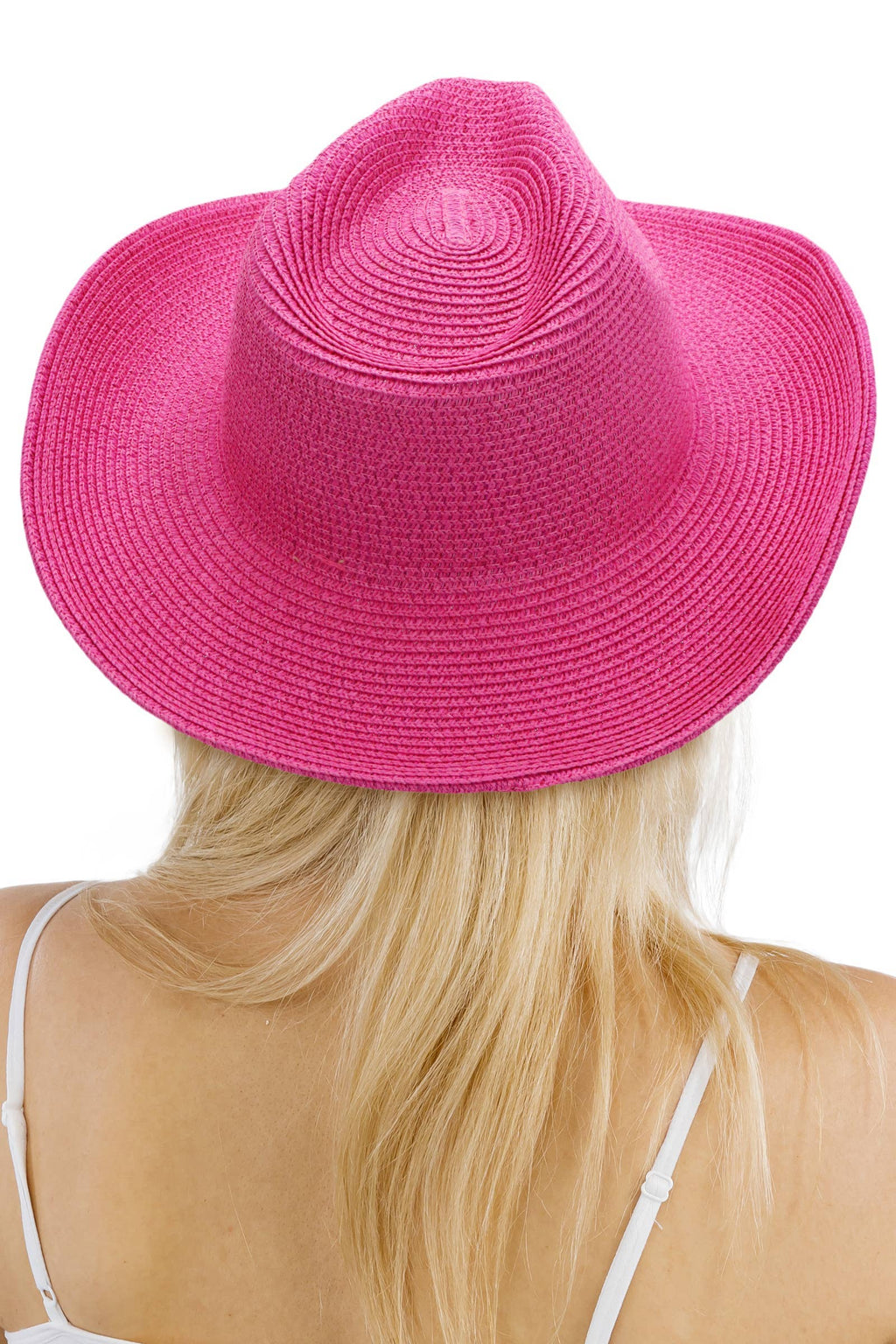 Crystal Flower Bling Patch Paper Straw Yeehaw Cowboy Hat: BEIGE / ONE SIZE