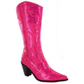 Fushia Sequined TALL Cowboy Boot