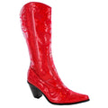 Red Sequined Tall Cowboy Boot